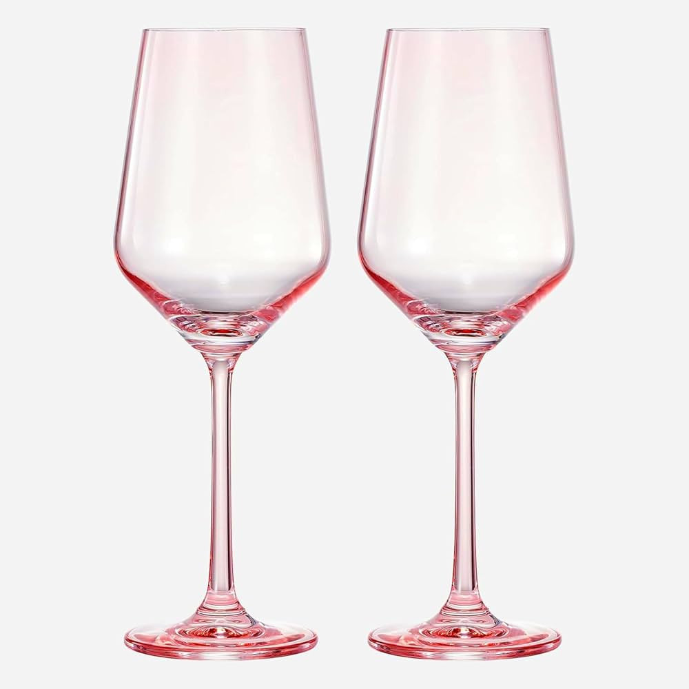 Colored Crystal Wine Glass | Set of 2 | Large Stemmed 12 oz Glasses, Great for all Occasions & Sp... | Amazon (US)