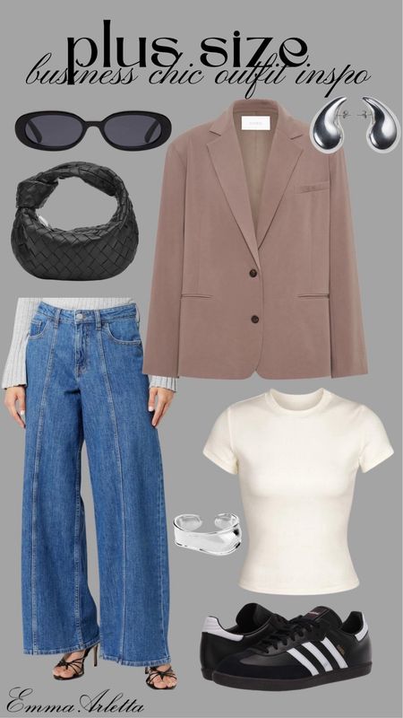 Love a good blazer fit 💼

Jeans, date night outfit, work outfit, business chic, blazer outfit, capsule wardrobe 

#LTKplussize #LTKstyletip #LTKworkwear