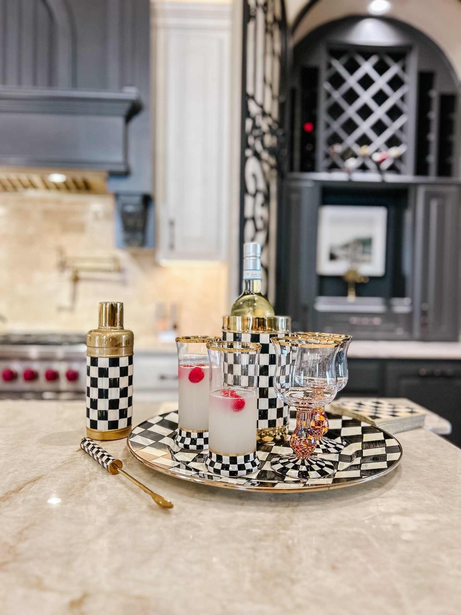 Mackenzie Childs new Courtly Check Bar Collection! It’s courteous! 

#LTKStyleTip #LTKHome