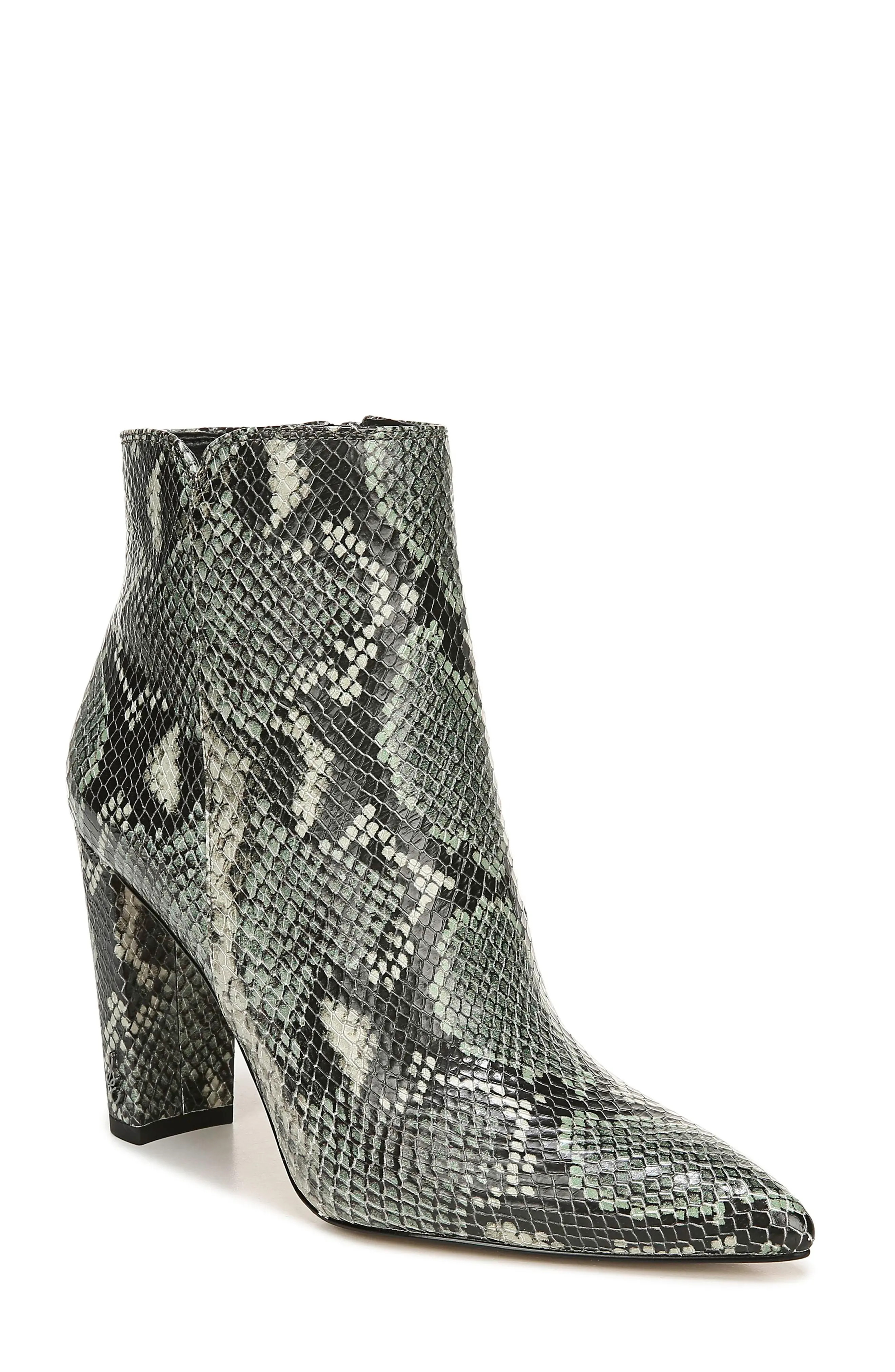 Sam Edelman Raelle Snake Print Pointed Toe Bootie at Nordstrom Rack | Hautelook