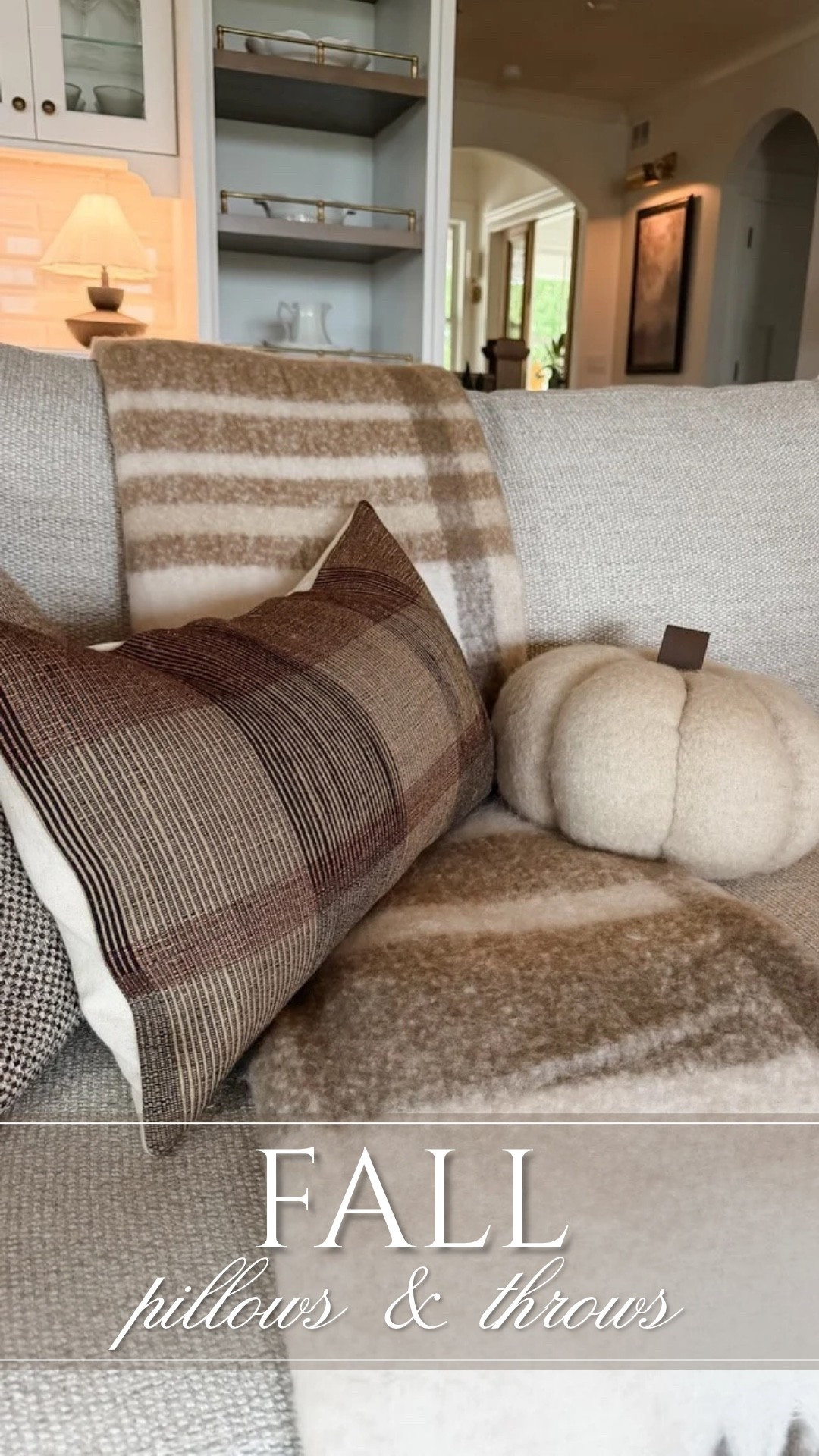 Fall layers are officially out! 🤎 Cozy throws, warm neutrals, rich brown pillows and the sweetest soft pumpkin add just the right amount of autumn without going overboard. Easy pieces to mix in now and enjoy all season long!#LTKStyleTip #FallDecor #CozyHome #FallPillows #FallHome #AutumnStyle

#LTKHome #LTKSeasonal #LTKSeasonal #LTKHome #LTKSaleAlert