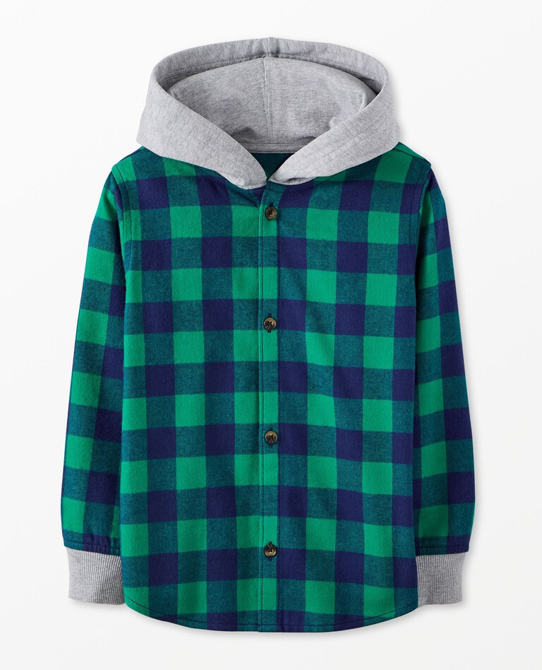 Hooded Flannel Jacket | Hanna Andersson