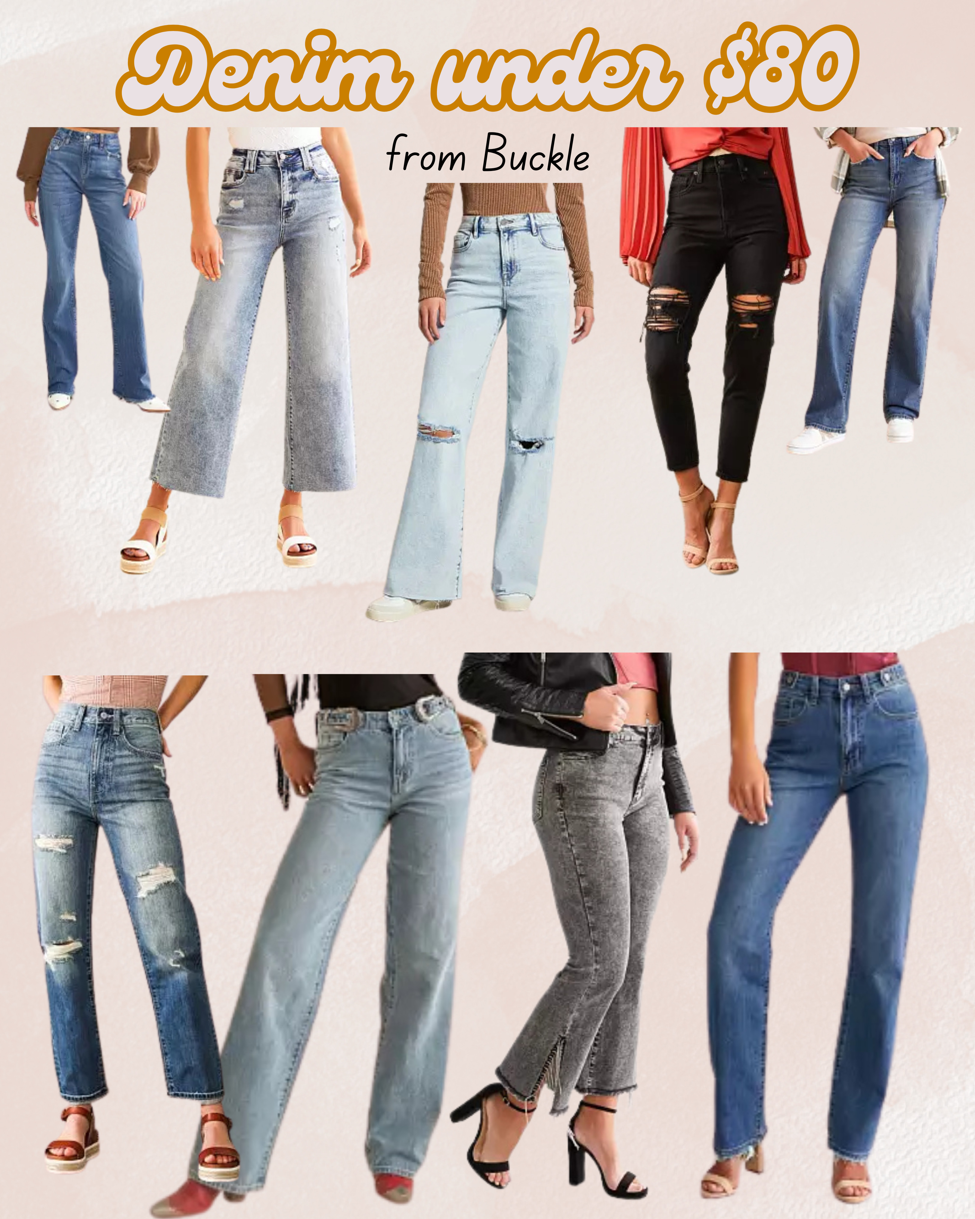 Buckle is one of my favorite stores for denim.  They have all the cute styles of jeans and pants.  Here are some cute options for under $80.   

 

#LTKSeasonal #LTKSaleAlert #LTKStyleTip