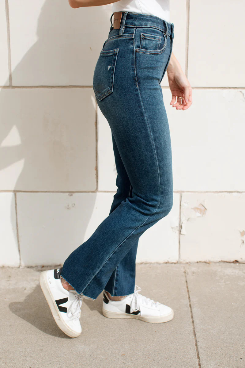 Kate Crop Boot Cut Jeans | Carly Jean Los Angeles