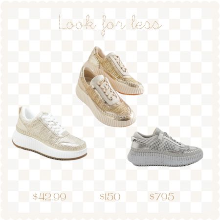 Metallic knit sneaker look for less from target, dolce vita and Chloe. Target sizes already selling out!

#LTKfindsunder100 #LTKfindsunder50 #LTKshoecrush