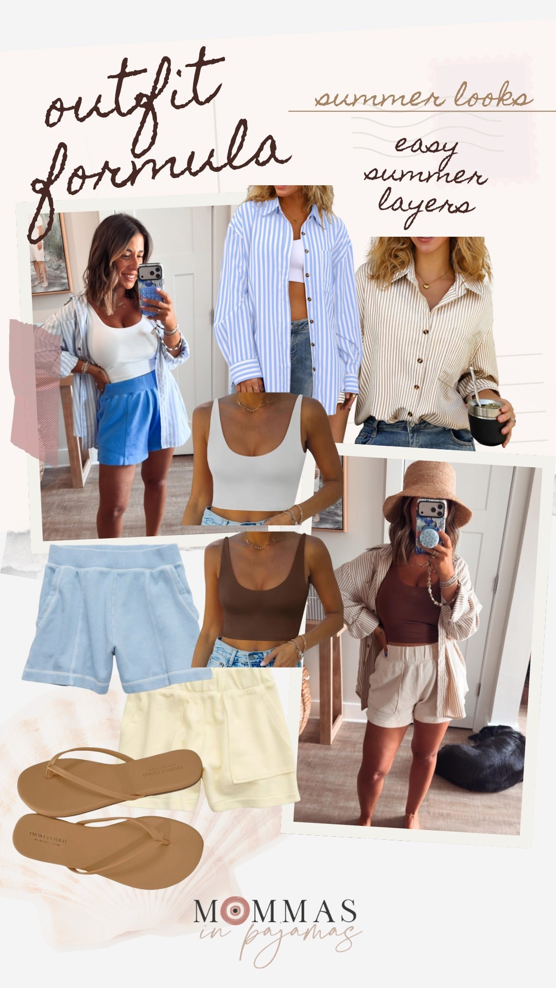 One of my go-to outfit formulas for the summer is easy summer layers. These looks are both so freaking cute, comfortable and perfect for all your summer plans. From lounging at home, shopping, a lunch date with the family I love the way these striped tops complete the look. These shorts are incredibly comfortable and even though they are a sweatpants material, they are cute enough to wear outside the house and easy to “dress up”. 
Summer layers, casual summer outfit

#LTKMidsize #LTKPetite #LTKSeasonal
