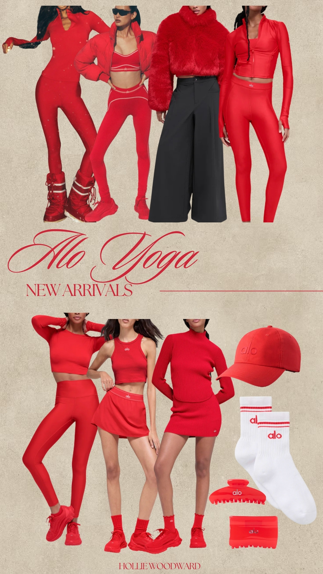 the alo yoga new bright red collection is everything!!! ❤️ 

 #LTKHoliday #LTKActive