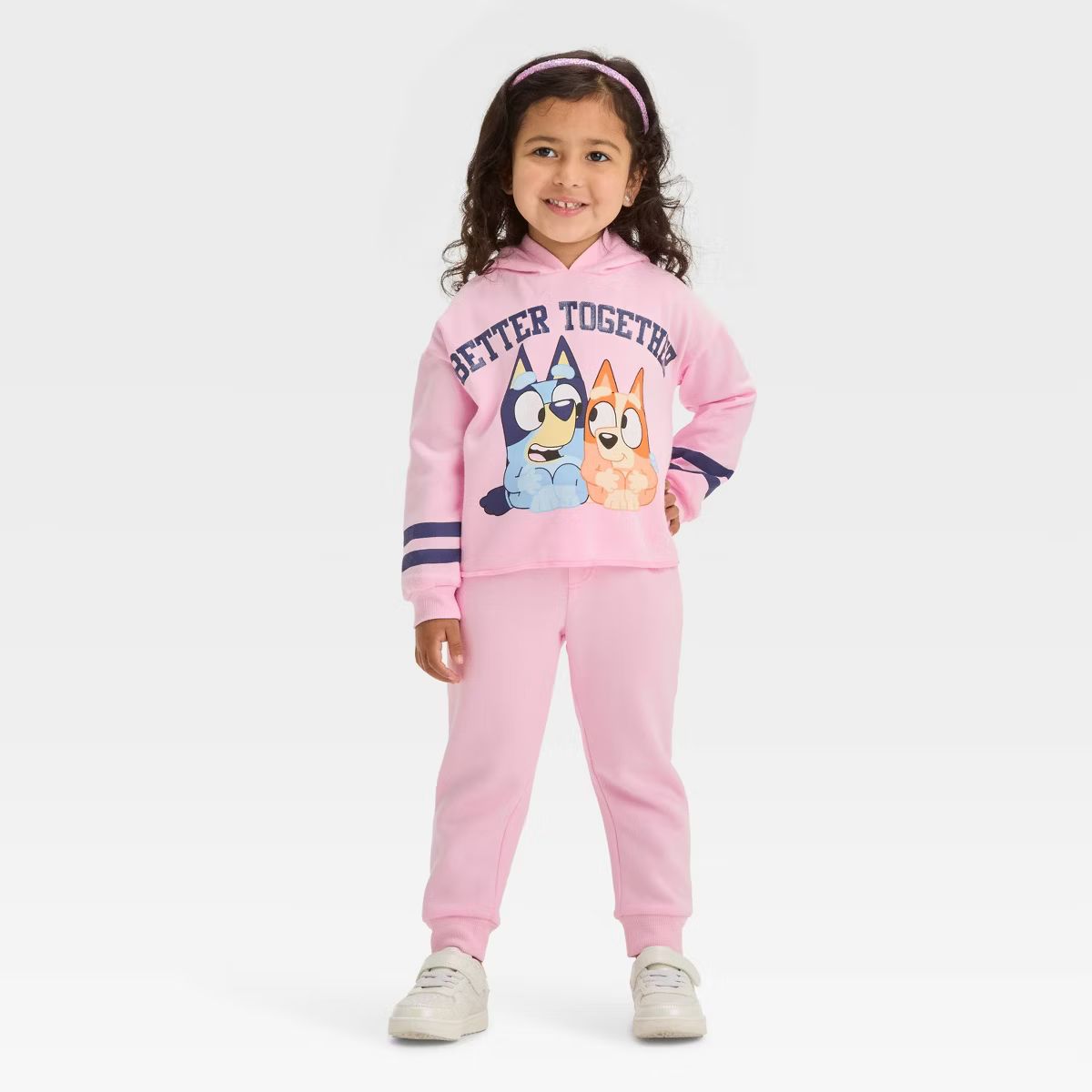 Toddler Girls' Bluey Top and Bottom Set - Light Pink | Target