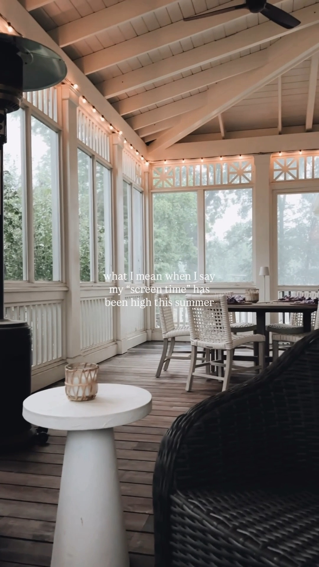 Screened porch life 🌩️  patio furniture / outdoor spaces / vintage quilts

#LTKdayinmylife #LTKmorningroutine #LTKHome