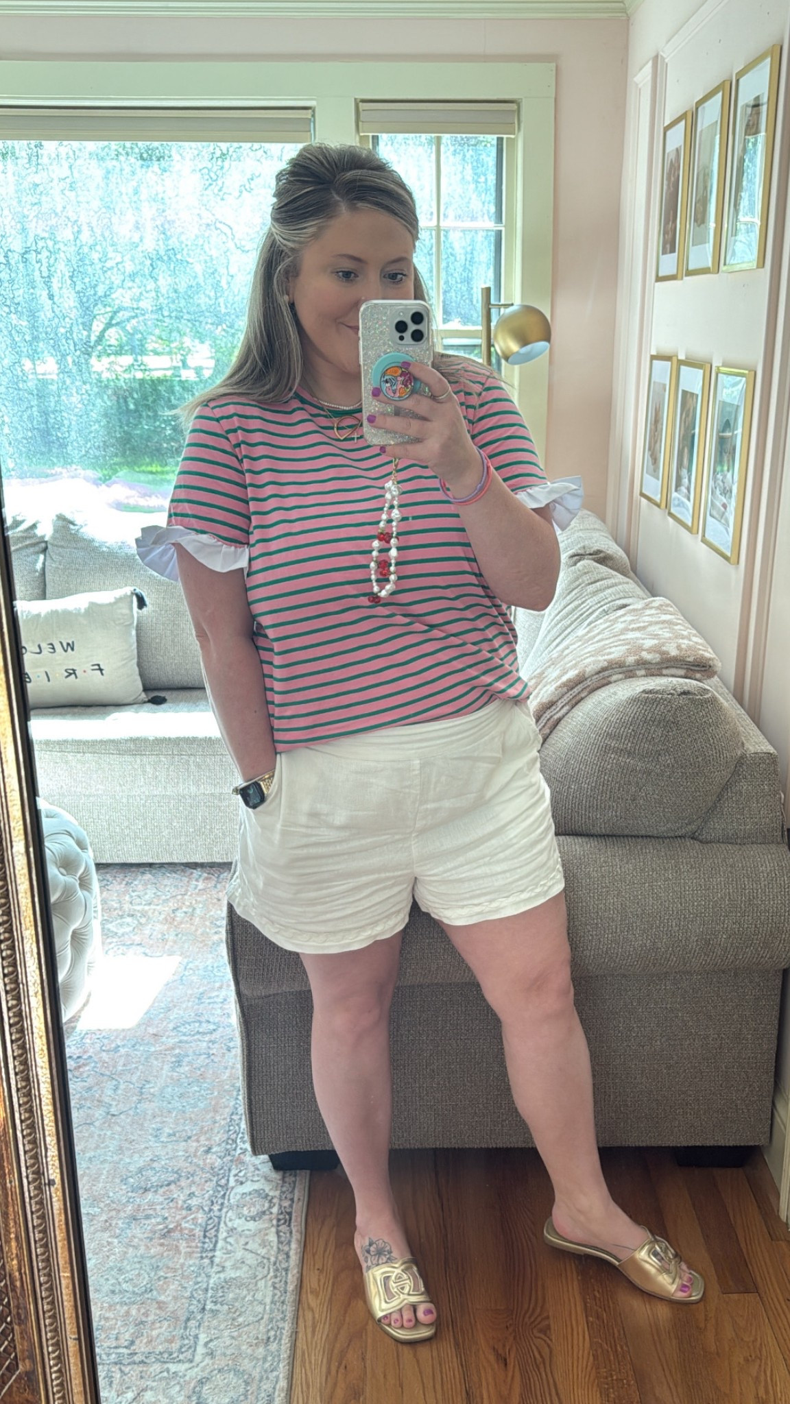 This Amazon top is so cute for spring & summer 🩷💚 shorts are from last year, so linking similar pair 👌🏼

#LTKSeasonal #LTKMidsize #LTKFindsUnder50