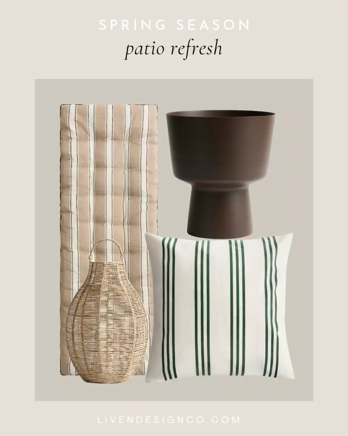 Patio refresh. Patio decor. Outdoor pillows. Planter. Cushions 

#LTKSeasonal #LTKHome #LTKSaleAlert