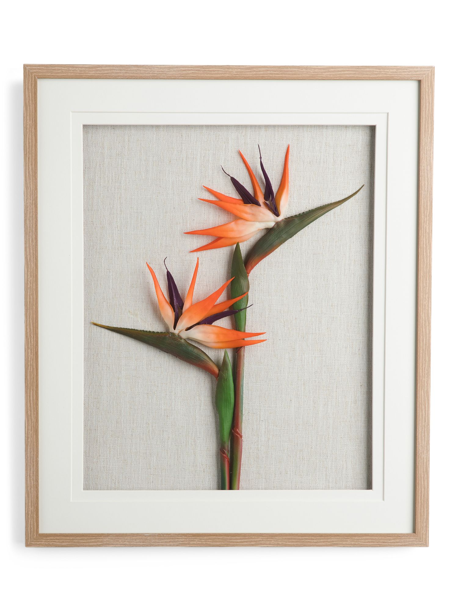 22x26 Flower With Light Linen Framed Wall Art | Home | Marshalls | Marshalls