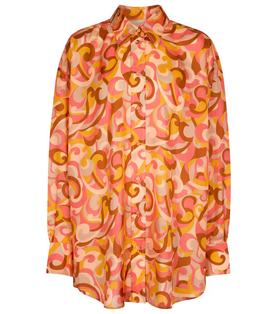 Printed silk blouse | Mytheresa (US/CA)