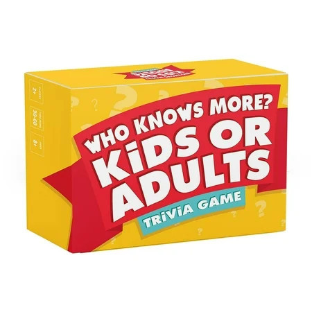 Who Knows More? Kids or Adults - the Ultimate Trivia Game for Kids, Teens and Adults | Walmart (US)