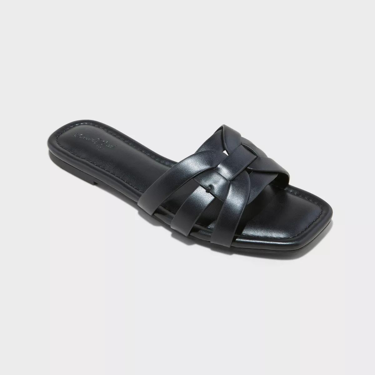 Women's Edna Slide Sandals with Memory Foam Insole - Universal Thread™ Black 6 | Target