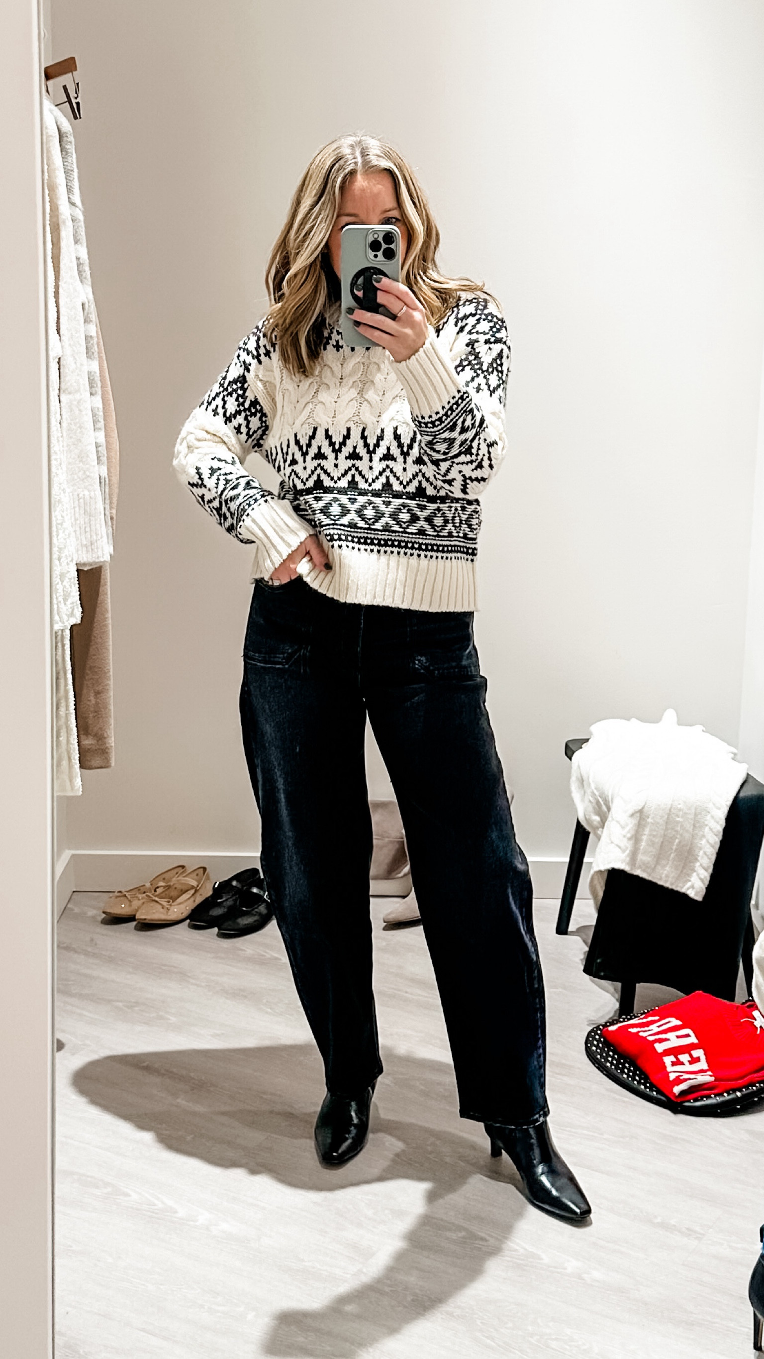 Perfect for the lodge and town dinner! Medium sweater, 29 jeans. So cozy and winter chic! 

#LTKCyberWeek #LTKHoliday #LTKGiftGuide