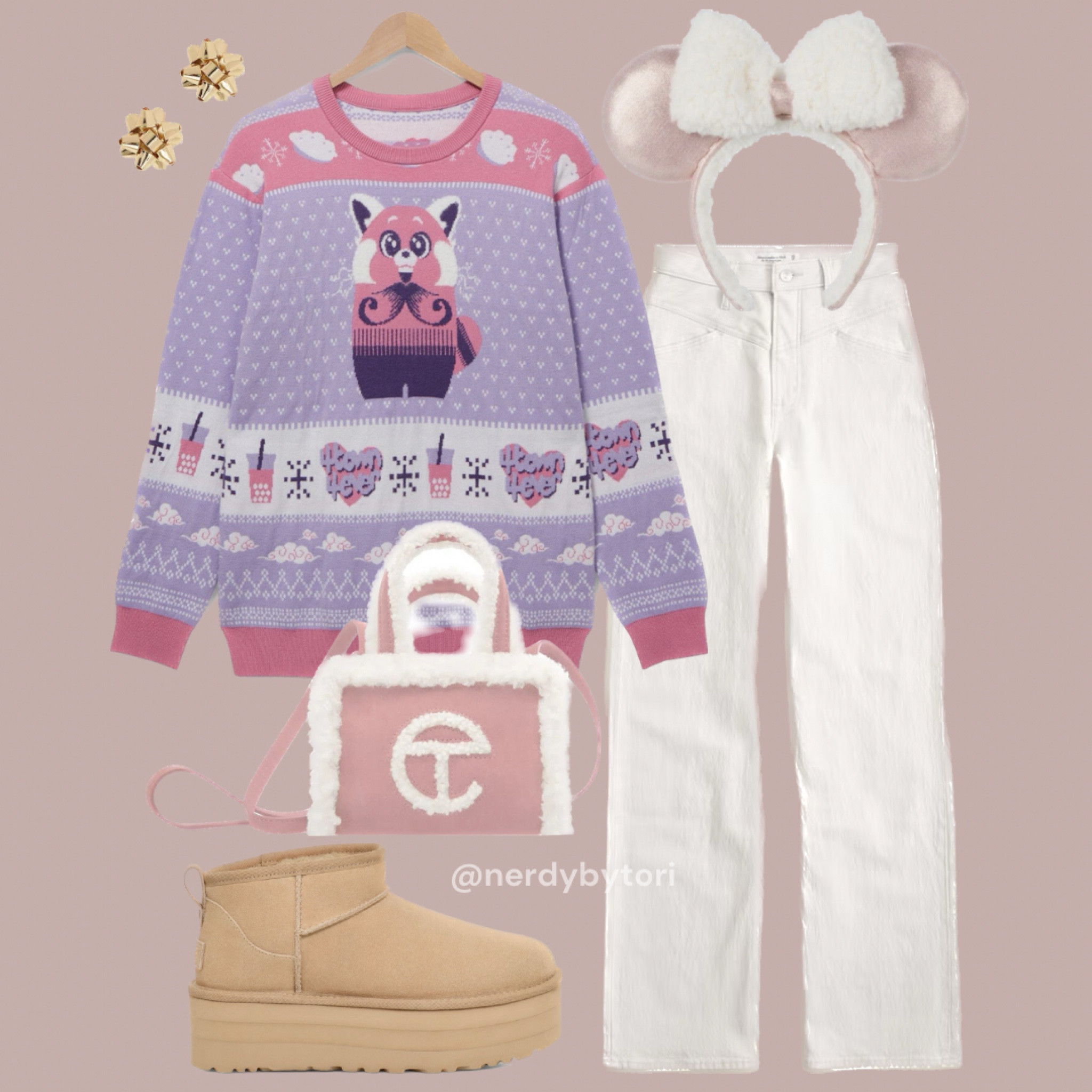 Turning Red holiday sweater outfit 🐼🧋💖🎄⛄️

#LTKHoliday #LTKSeasonal