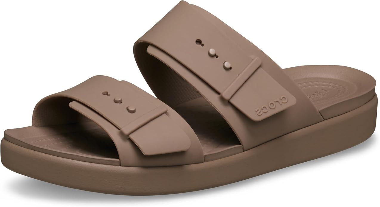 Crocs Women's Brooklyn Buckle Low Sandals | Amazon (US)