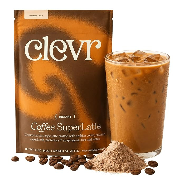 Clevr Mushroom Coffee – Decadent Café-Style Latte, Arabica Coffee, Ashwagandha, Lions Mane, Re... | Amazon (US)