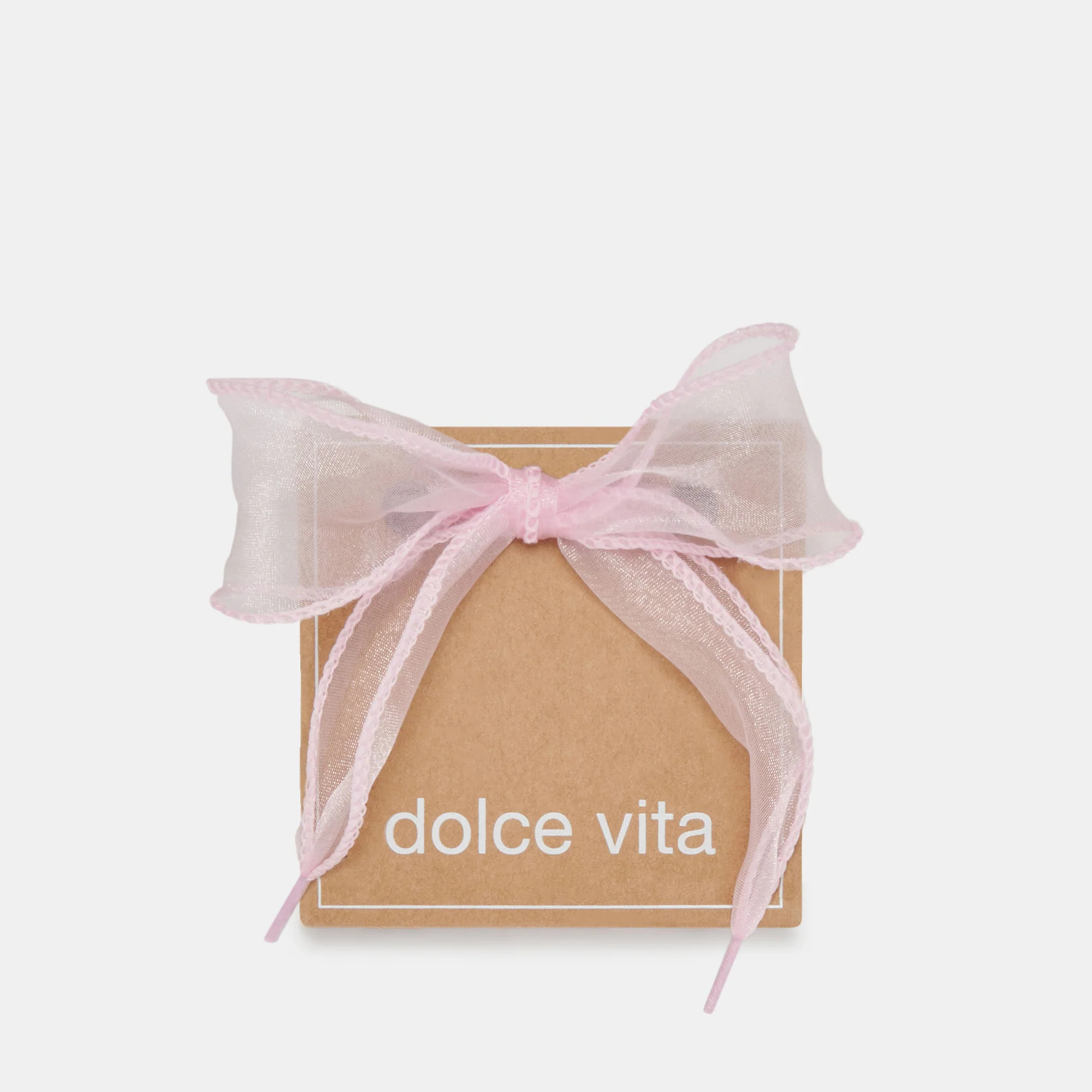 Curly Organza Lace Light Pink | DolceVita.com
