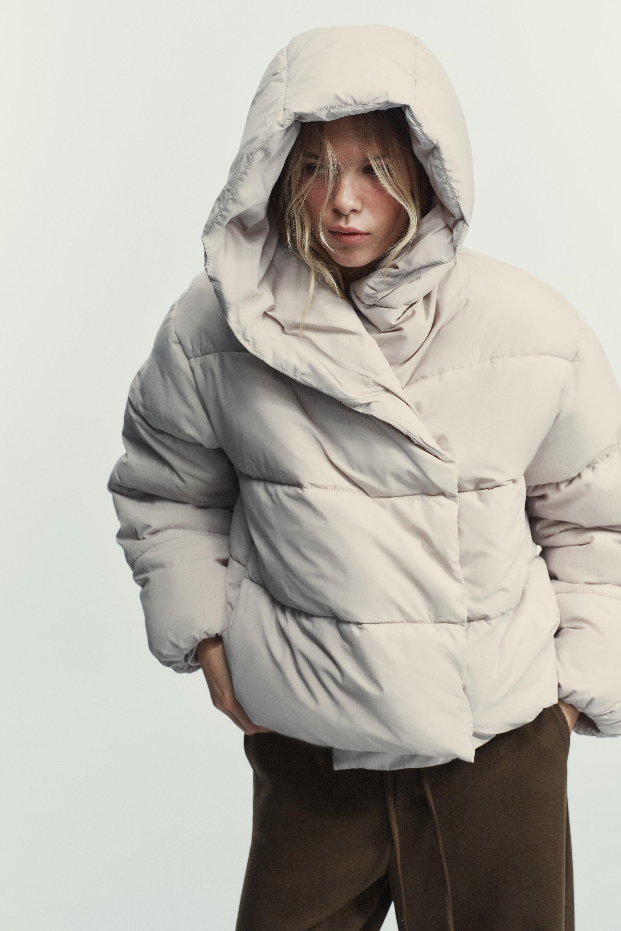 WATER REPELLENT HOODED PUFFER ANORAK | Zara US