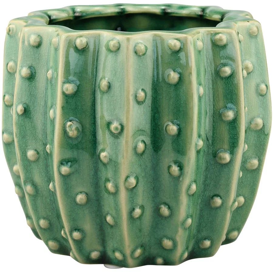 Ceramic Green Cactus Planter | Walmart (US)