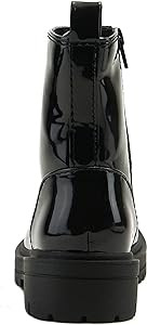 Soda FIRM - Lug Sole Combat Ankle Bootie Lace up w/Side Zipper | Amazon (US)