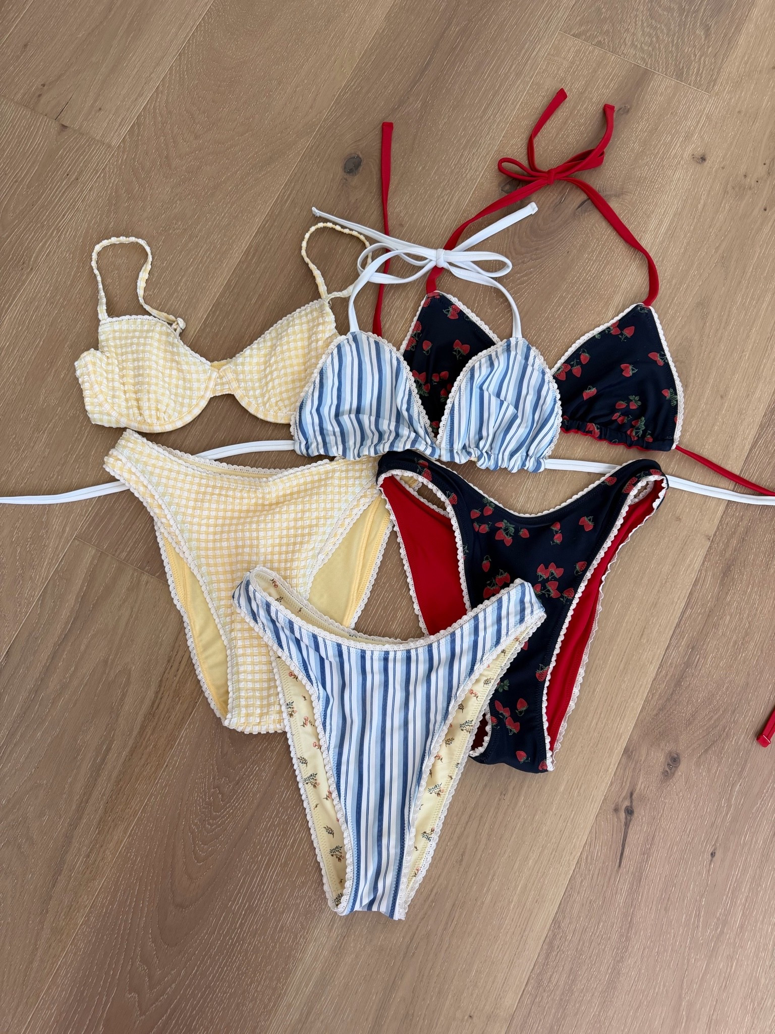 My favorite bikinis!!! The two triangle ones are reversible too which I LOVE 😍 size xs

#LTKTravel #LTKSwim #LTKSeasonal