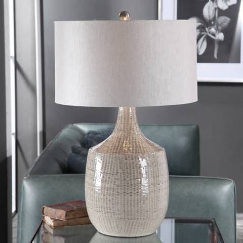 Uttermost Felipe 29-in Gray Table Lamp | Lamps Plus