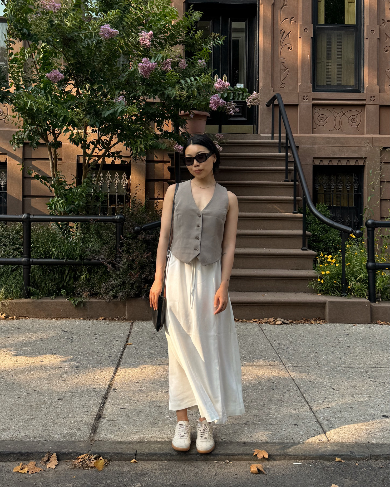 Crepe deniro vest size 0 + consensus maxi skirt size XS from ARITZIA 

#LTKSeasonal #LTKTravel #LTKFindsUnder50