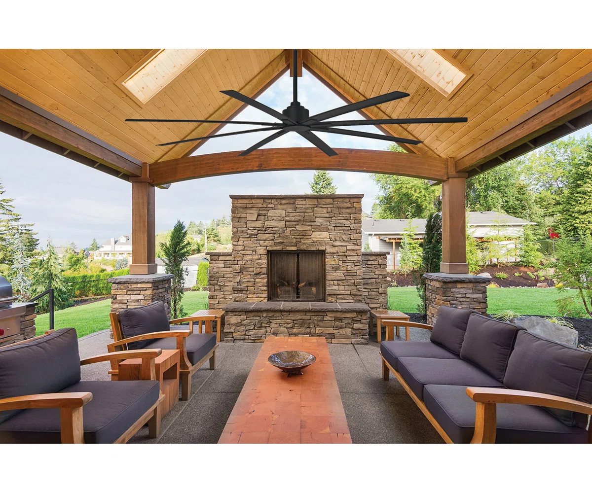 84" Xtreme 8 - Blade Outdoor Standard Ceiling Fan with Remote Control | Wayfair North America