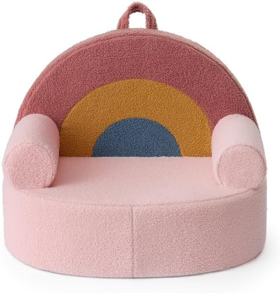 Blissful Diary Toddler Chair Comfy, Foam Kids Chair with Soft Teddy Plush, Toddler Reading Chair ... | Amazon (US)