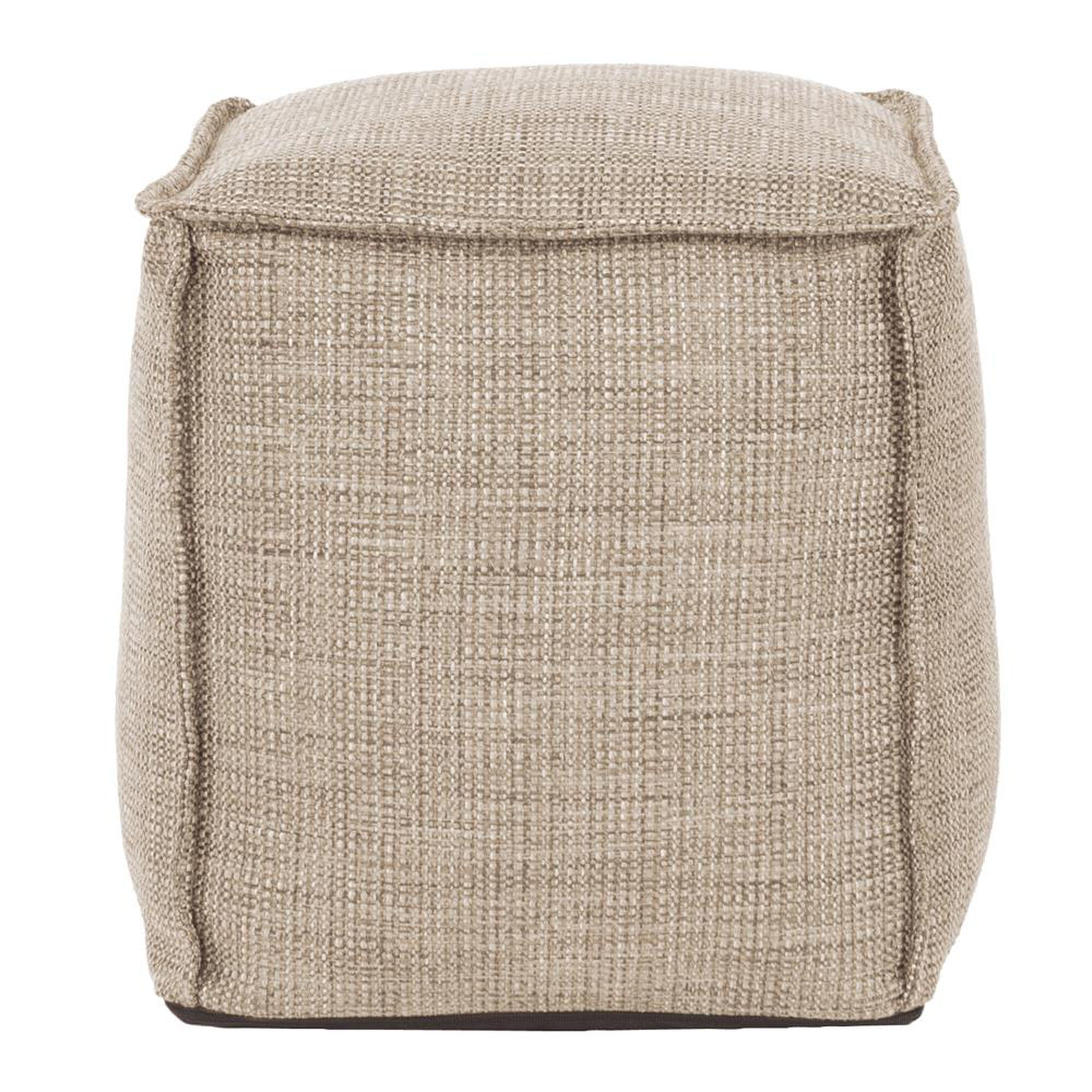 Square Pouf Ottoman by Howard Elliott Collection | 1800 Lighting
