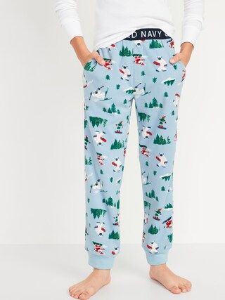 Printed Micro Fleece Pajama Jogger Pants For Boys | Old Navy (US)