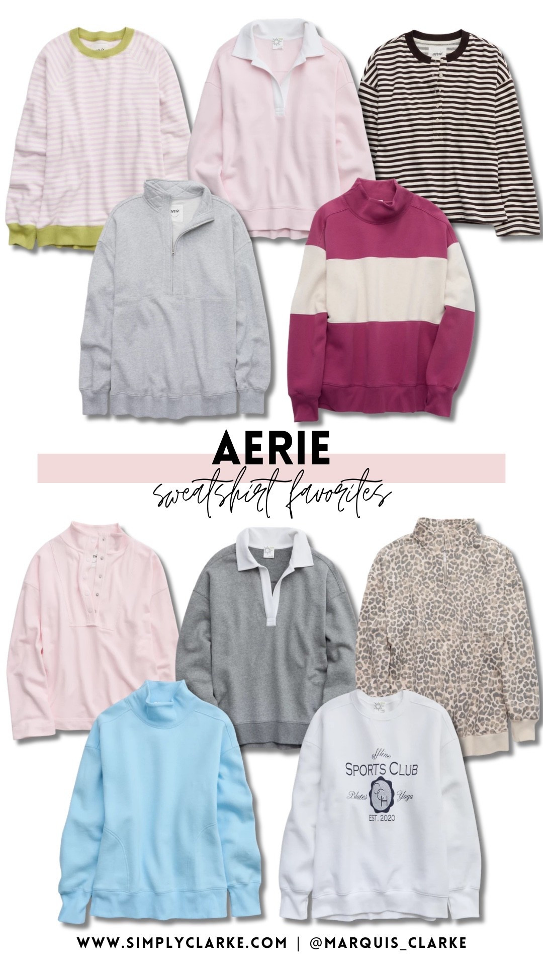 @Aerie has the cutest sweatshirts right now! Perfect for the cooler weather ahead! 

Sweatshirts / cozy outfits / fall cozy outfits / fall loungewear