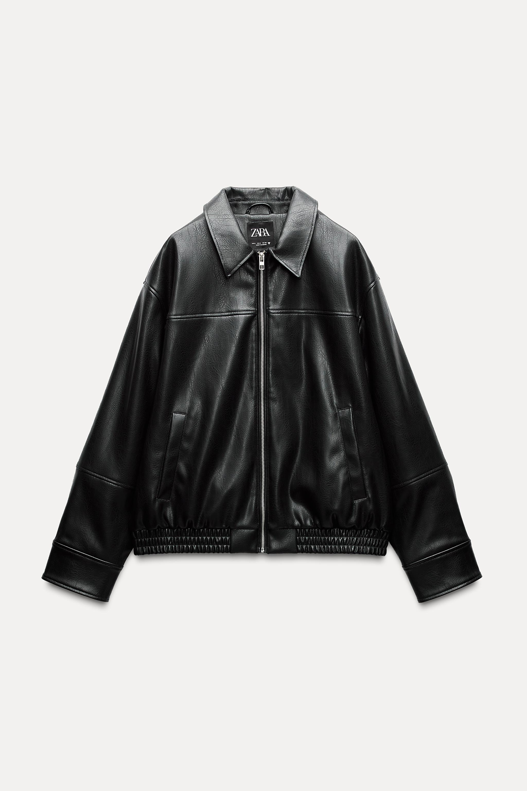 FAUX LEATHER BOMBER JACKET | Zara US
