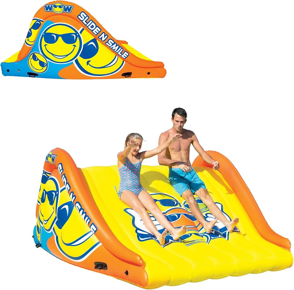 WOW Sports - Sports Slide N Smile - Inflatable Floating Giant Water Slide For Adults & Children -... | Amazon (US)