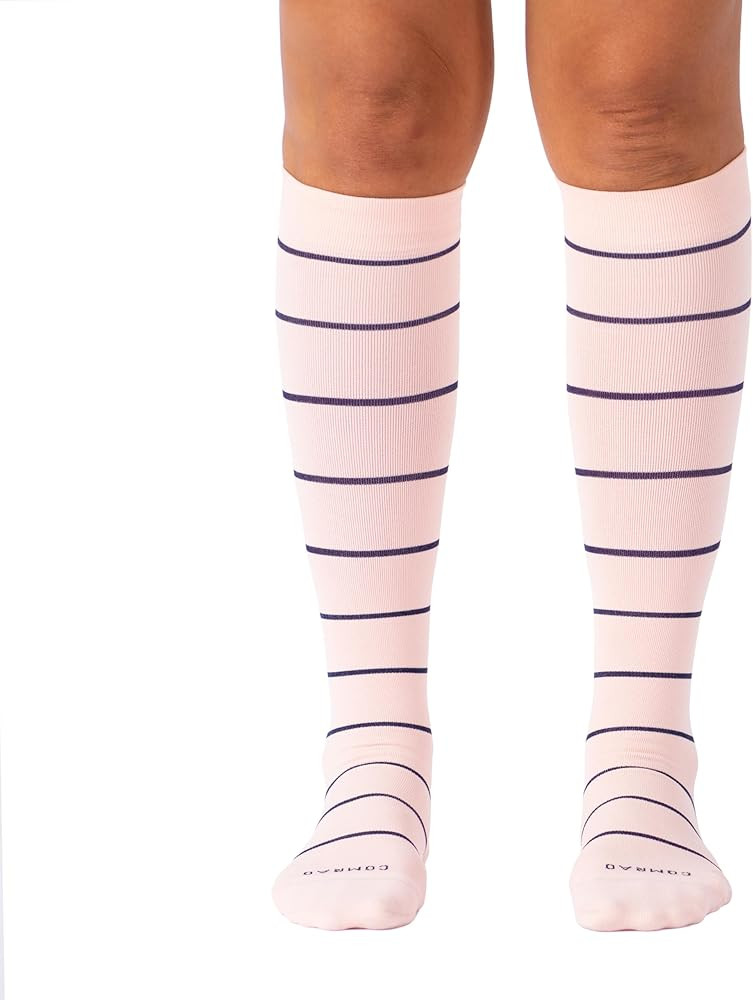 Comrad Nylon Knee High Socks - 15-20mmHg Graduated Compression Socks - Soft & Breathable Support ... | Amazon (US)