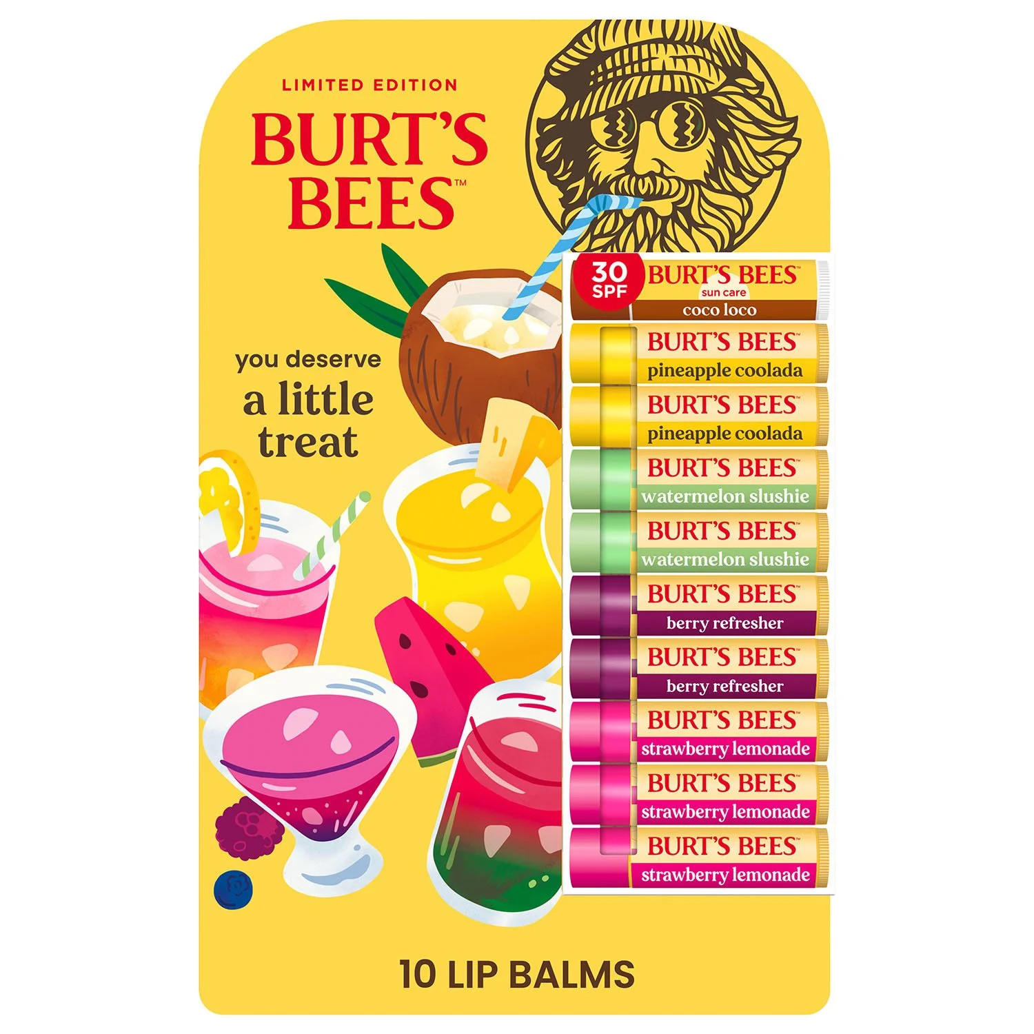 Burt’s Bees Drink Inspired Lip Balm Pack, Limited Edition 10 pk. - Samsclub.com | Sam's Club