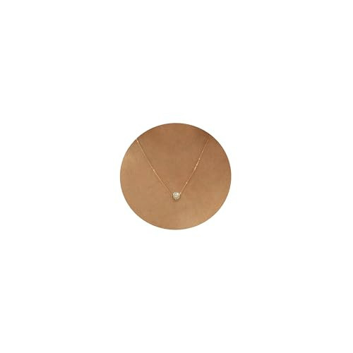 DIBOLA Dainty Gold Necklace for Women 14K Gold Plated Simple Gold Pendant Necklace Cute Cubic Zirconia Diamond Necklaces for Women Trendy Fashion Jewelry for Women Gift | Amazon (US)