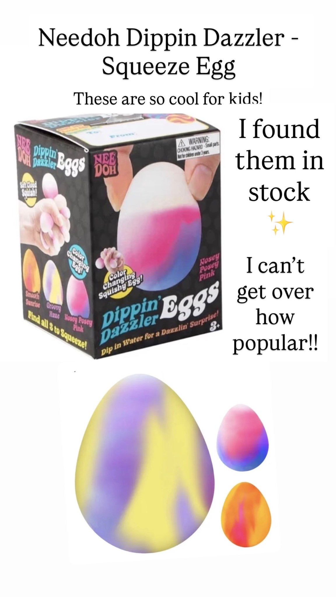 Needoh Dippin Dazzler - Sensory Squeeze Egg

#LTKSeasonal #LTKKids