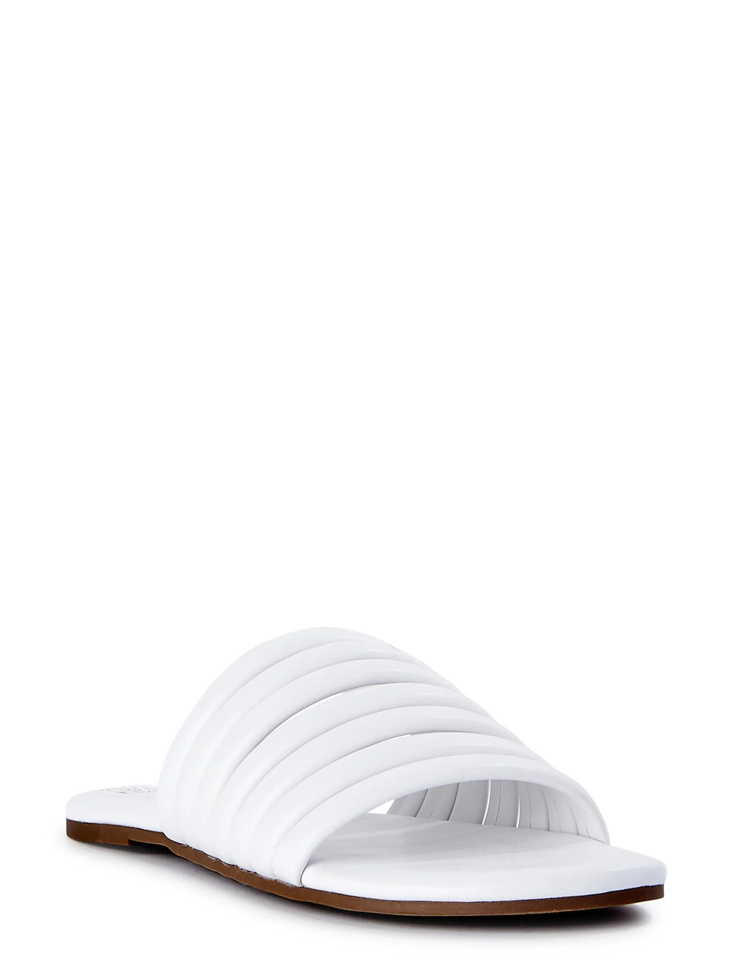 Time and Tru Women's Multi-Band Slide Sandals | Walmart (US)