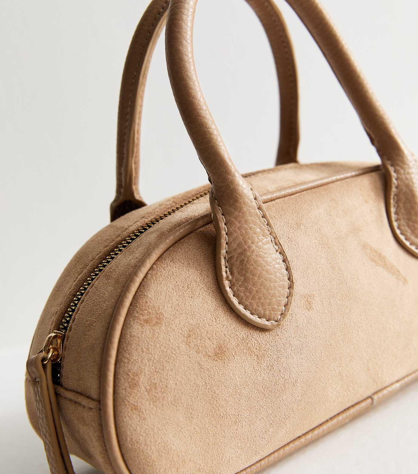 Brown Suedette Bowler Crossbody Bag | New Look | New Look (UK)