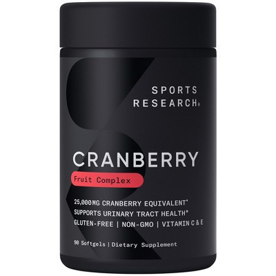 Sports Research Cranberry Fruit Complex, 90 Softgels | Target