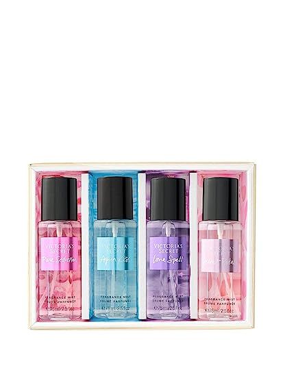 Victoria's Secret Gift Set Mini Body Mist Love Spell Pure Seduction Aqua Kiss and Velvet Petals | Amazon (US)