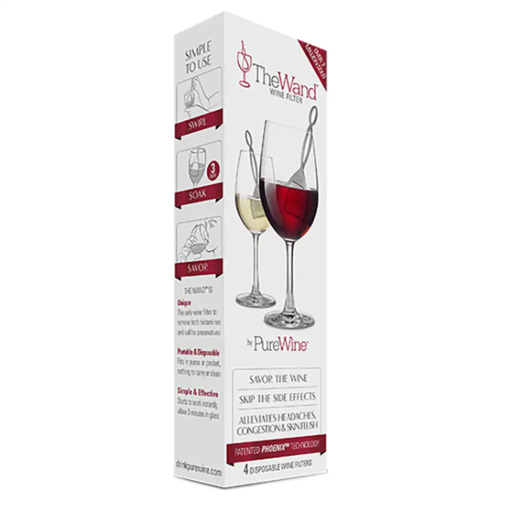 The Wand PureWine Silver Polypropylene Wine Filter 4 pieces one_size | VINO4 | Lowe's