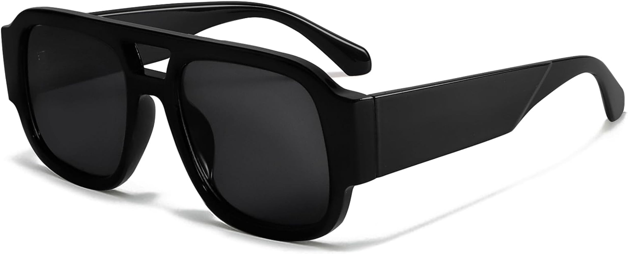 TYA Retro Oversized Aviator Sunglasses for Women Men 2026 Square Double Bridge Trendy Sun Glasses... | Amazon (US)