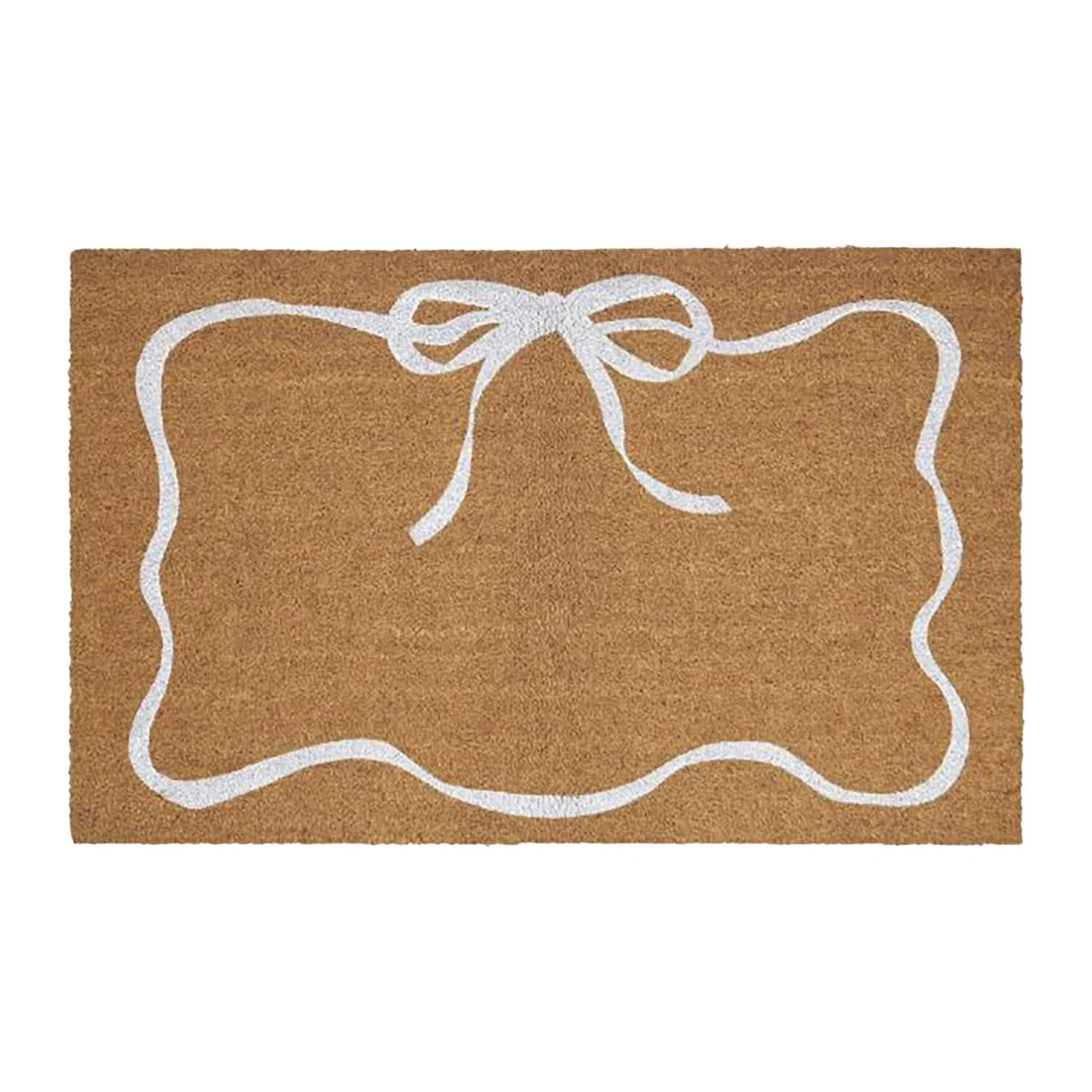 Washable Non Slip Doormat, Furenl Outdoor Coir Doormat, White Bow Entryway Mat – 40X60Cm Coconu... | Walmart (US)