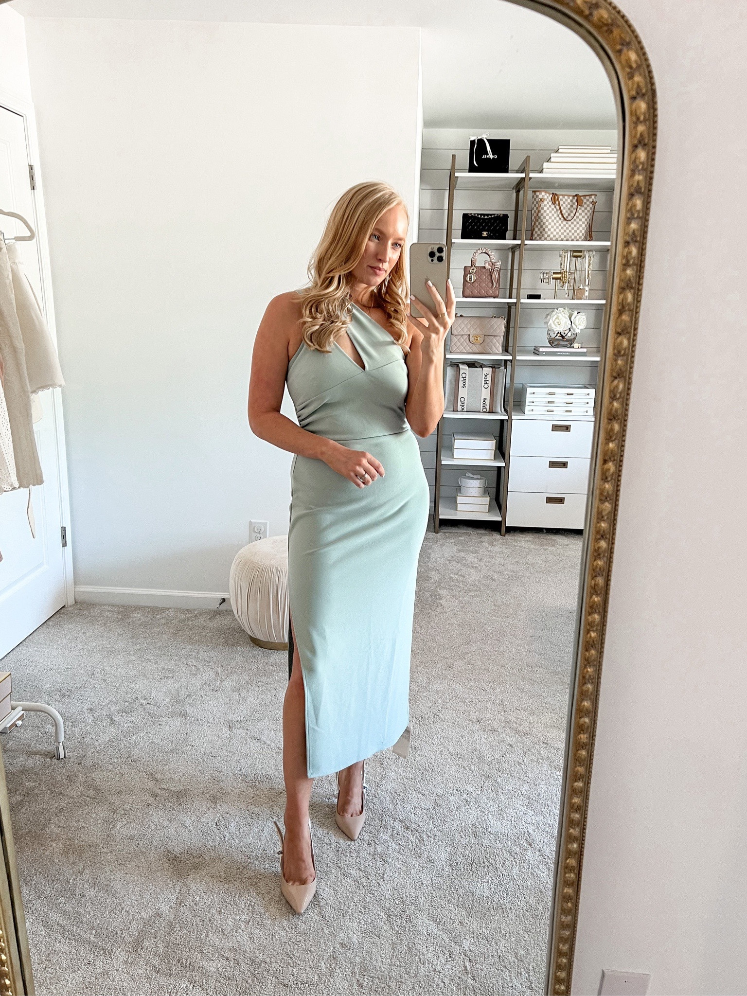 Wedding guest under $100. Wearing a size medium and it’s very figure flattering. It’s a stretchy, thick crepe material and very comfortable  

#LTKSeasonal #LTKunder100 #LTKwedding