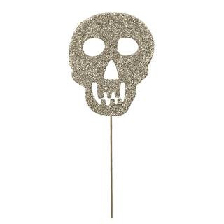 10.5" Champagne Glittery Skull Pick by Ashland® | Michaels | Michaels Stores